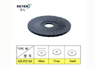 Grueso plástico de las lavadoras 3m m del negro de KR-P0164 PP PE pulgada OD de la identificación 1,88 del agujero de 0,43 pulgadas proveedor
