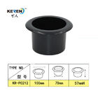 KR-P0212 2 pulgadas que refrescan el material plástico ahuecado del soporte de vaso para el negro de los muebles profundamente proveedor