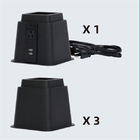 la cama ajustable del negro de 3 pulgadas de 5V DC USB 12A 125V levanta la canalización vertical proveedor