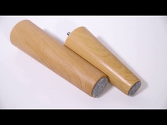 Pierna ajustable del sofá del grano de madera resistente no ruidosa con el perno