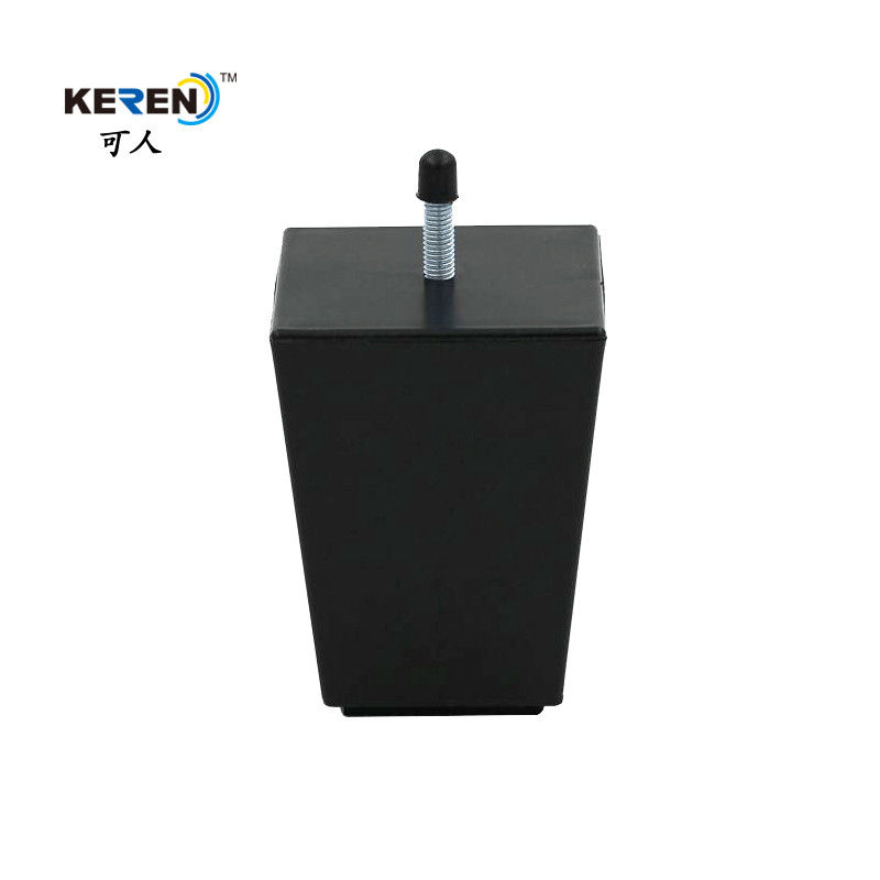 KR-P0226 100 mm de altura Piernas de sofá de plástico de reemplazo con forma cuadrada de tornillo proveedor