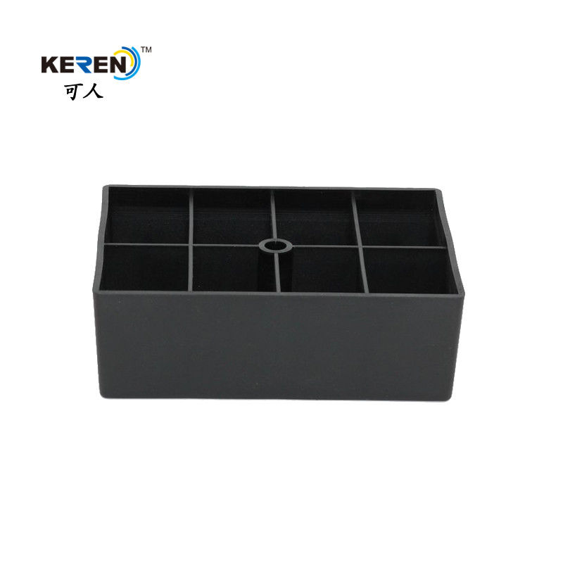 KR-P0264 Piernas de muebles de plástico duradero, piernas de sofá ajustables de 55 mm de altura proveedor